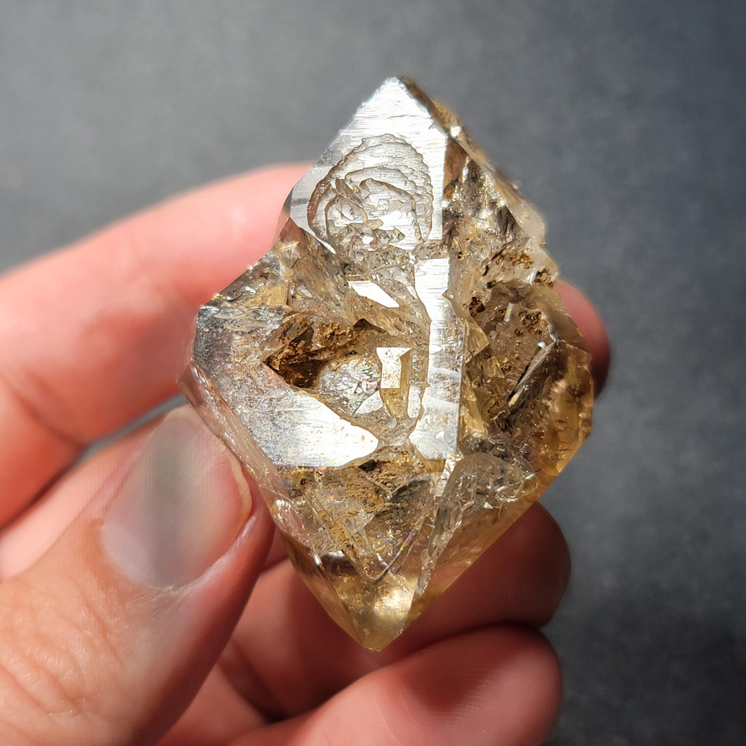 Herkimer Diamond Skeletal Crystal 148 Etsy