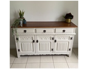 Painted To Order - Old Charm Vintage Sideboard by Wood Bros.