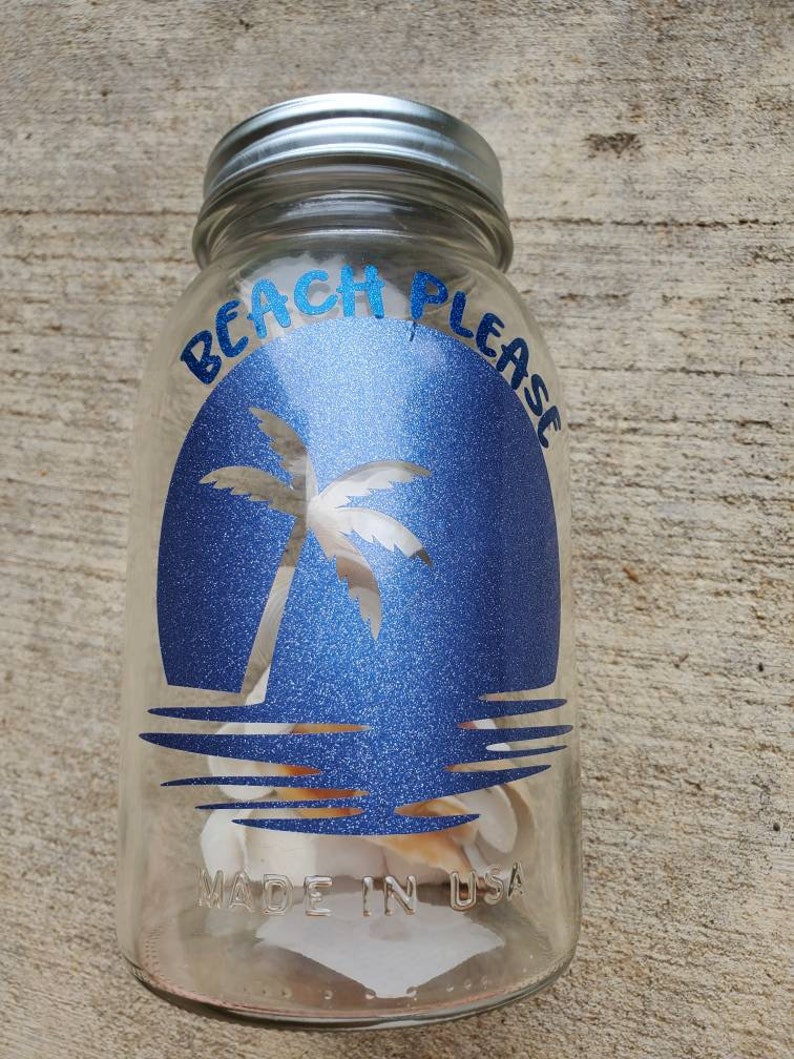 Seashell Collection Mason Jar Etsy