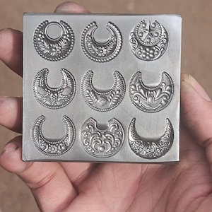 16mm impression die|Multiple shot vintage | Short Plate | Impression Dies | Customized | Jewelry die | Charm Die | Jewelry making tool