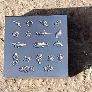 Sea life Animals | Multiple shot vintage | Short Plate | Impression Dies | Customized | Jewelry die | Charm Die | Jewelry making tool| Metal