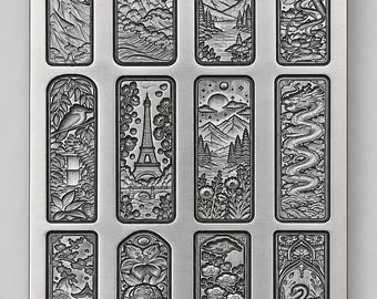 30mm Long impression die|Multiple shot vintage | Short Plate | Impression Dies | Customized | Jewelry die | Charm Die | Jewelry making tool