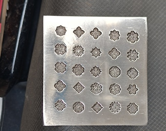 6mm impression die|Multiple shot vintage | Short Plate | Impression Dies | Customized | Jewelry die | Charm Die | Jewelry making tool