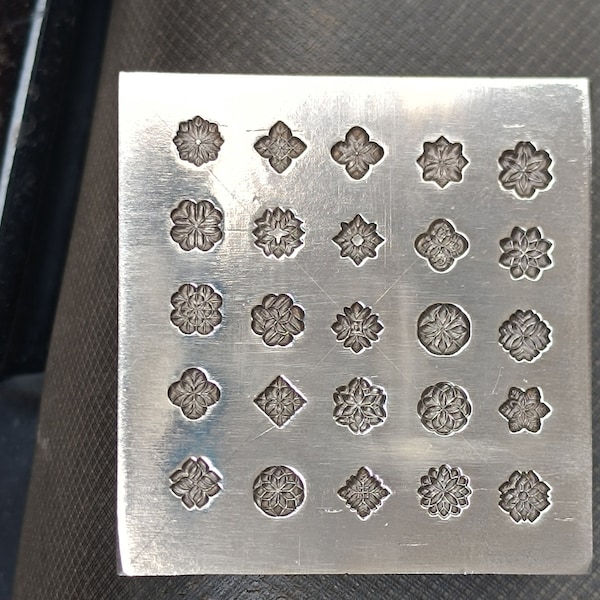 Troquel de impresión de 6 mm/Múltiples diseños vintage/Placa corta/Troqueles de impresión/Personalizados/Troqueles para joyería/Troqueles para dijes/Herramienta para hacer joyas