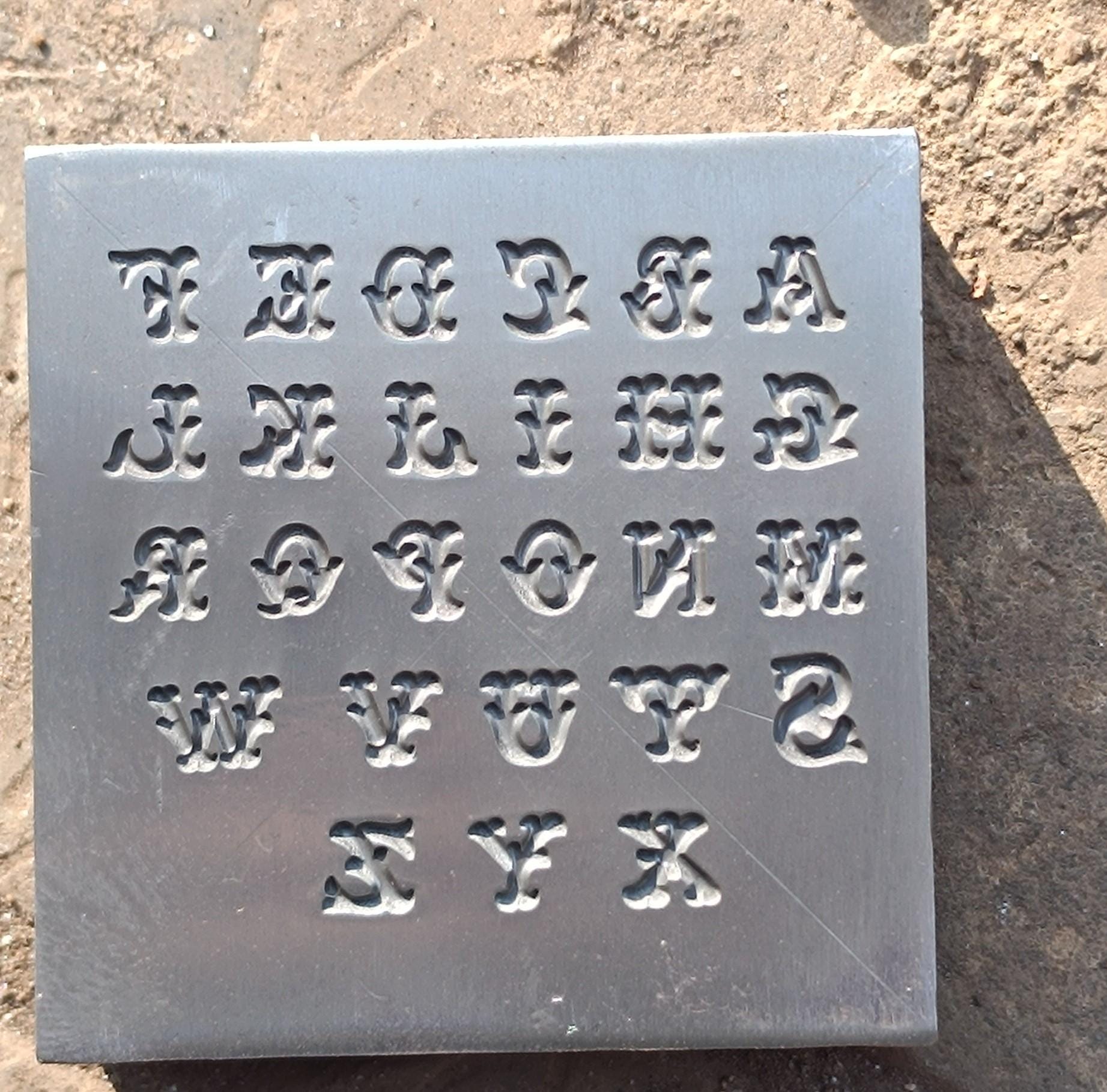 6 mm ABCD Abdruckwürfel | Kurze Platte | Impression Dies | Angepasst | Schmuckwürfel | Charm Würfel | Werkzeug zur Schmuckherstellung