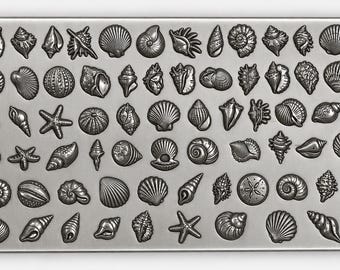 72 Short Plate Sea life Animals impression die>impression die>silver impression die>6 design impression die>gold impression die