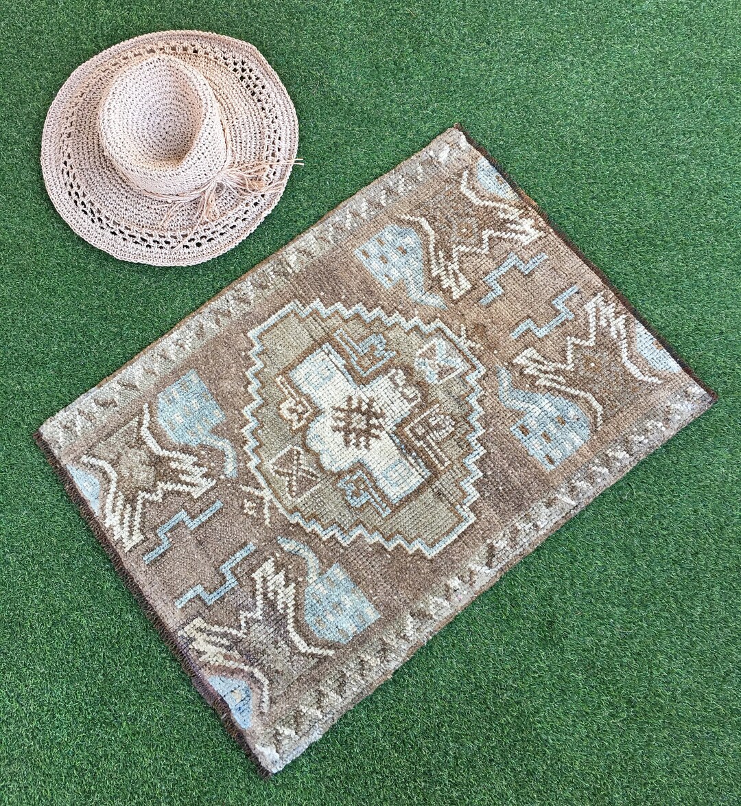 2x3 Brown Bohemian Turkish Rug Rosado Ad1052 1.8x2.4 Ft. Etsy UK