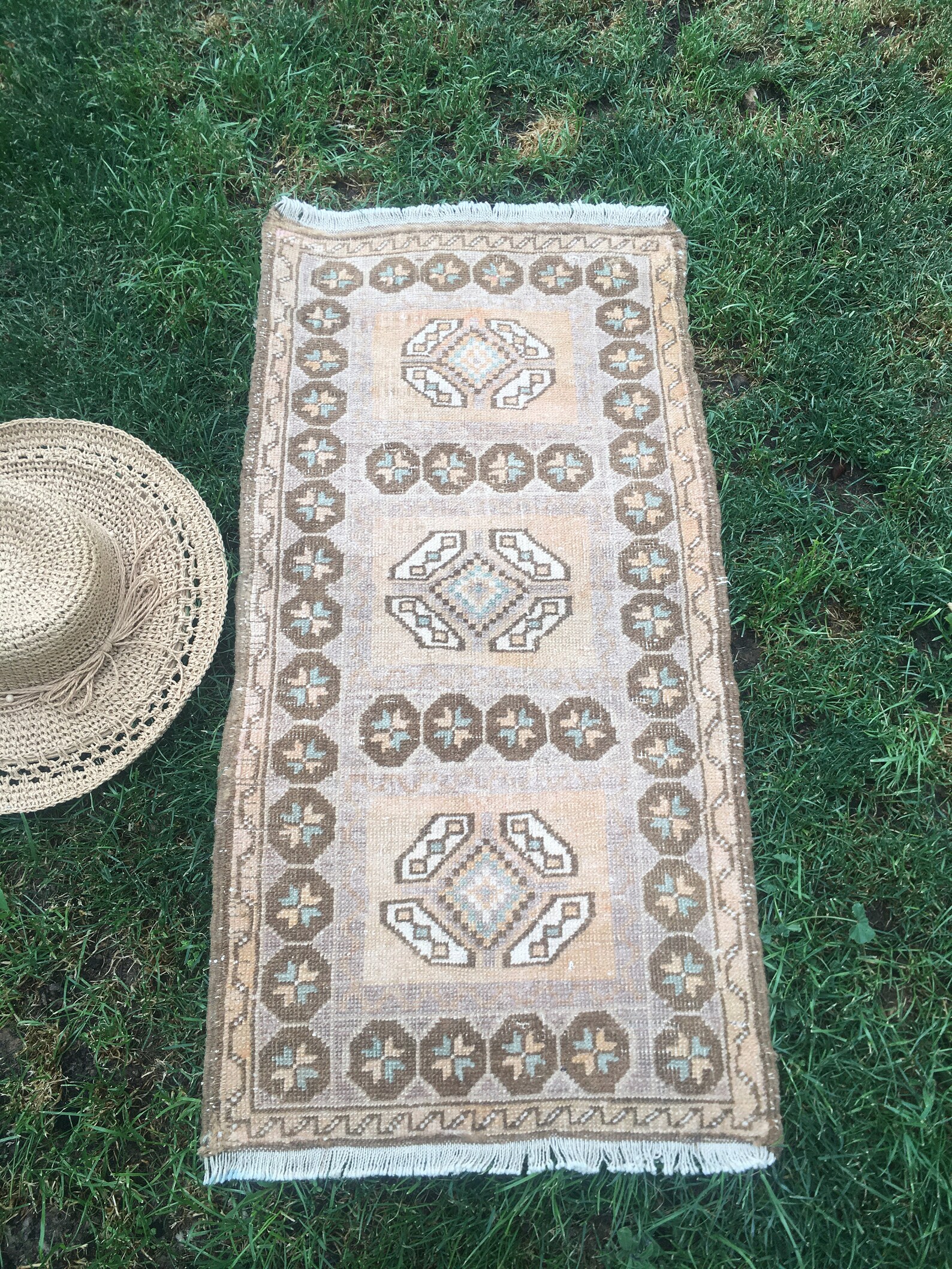 Boho Small Turkish Rug Shamura DCA-1013 1.6x3.1 Ft. Salmon - Etsy