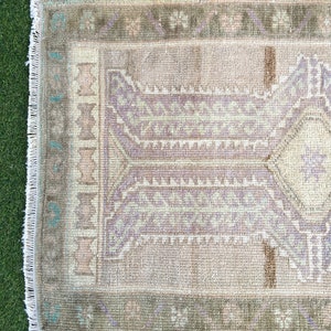 Small Turkish Rug Tan, Taupe and Brown, 1.8x2.8 Ft. Yata AD-1046, Tiny ...