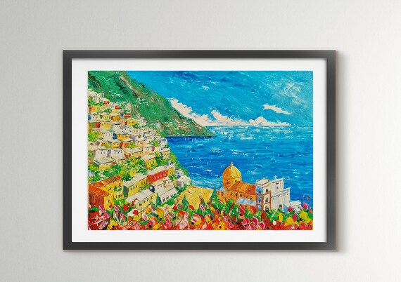 palette knifespatula wall art decor 70x50cm Oil on canvas Amalfi Coast painting on canvas gift idea 27x19 palette knifespatula wall art decor 70x50cm Oil on canvas Amalfi Coast painting on canvas gift idea 27x19