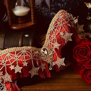 Vintage Circus Showgirl Burlesque Cirque Ringleader Bra