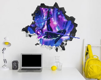 Spider-Gwen Spider Verse Craft Wall Decal Wall Mural Stickers Design Kids Boys 3D Smash Games Spiderman