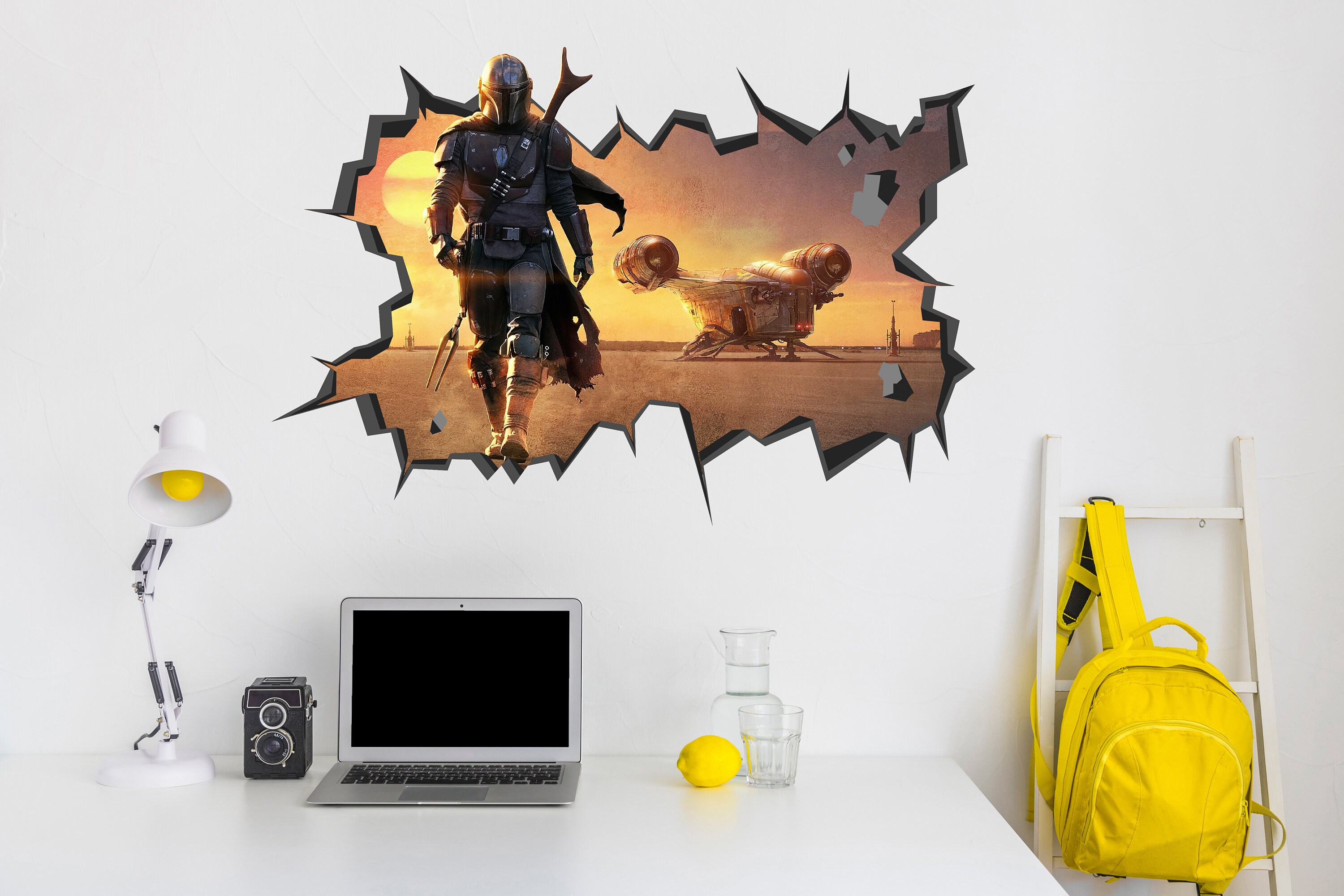 The Mandalorian Star Wars Craft Wall Decal Wall Mural Stickers Etsy
