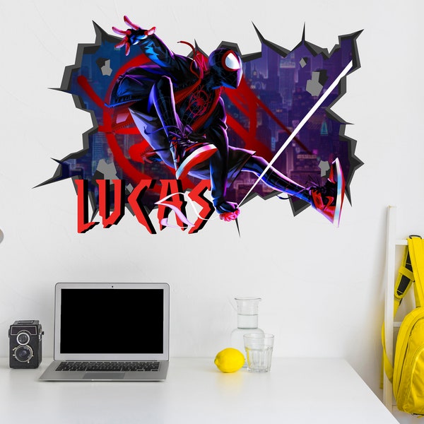 Miles Morales Wall Mural Etsy