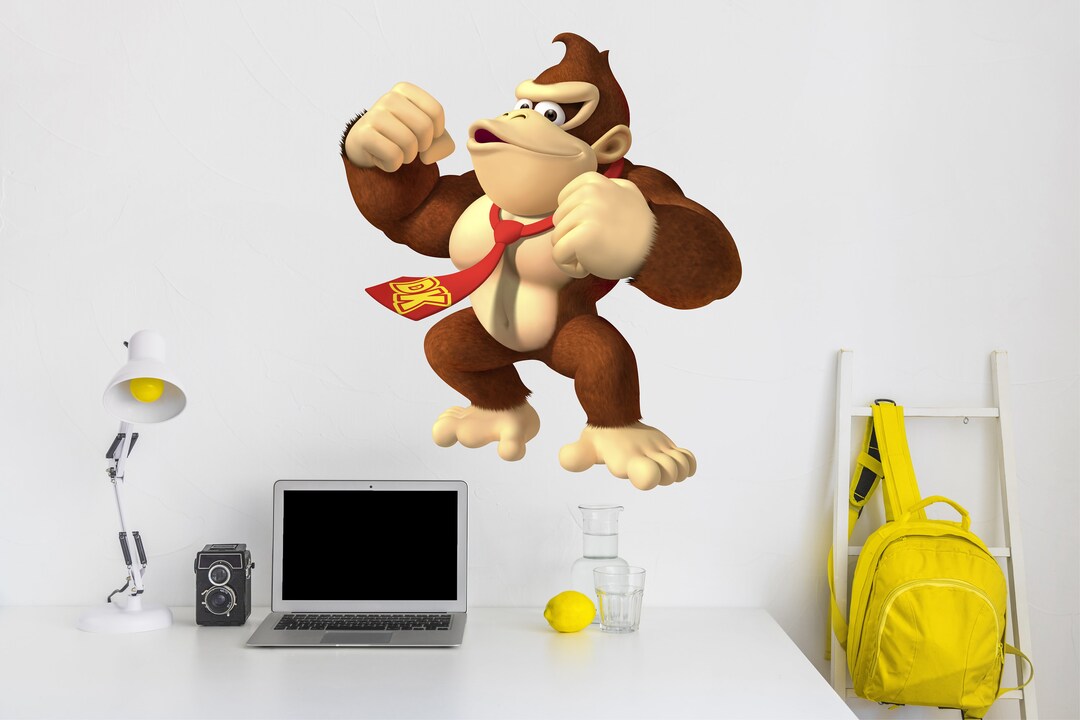 Donkey Kong Craft Wall Decal Wall Mural Stickers Design Kids Boys 3D ...