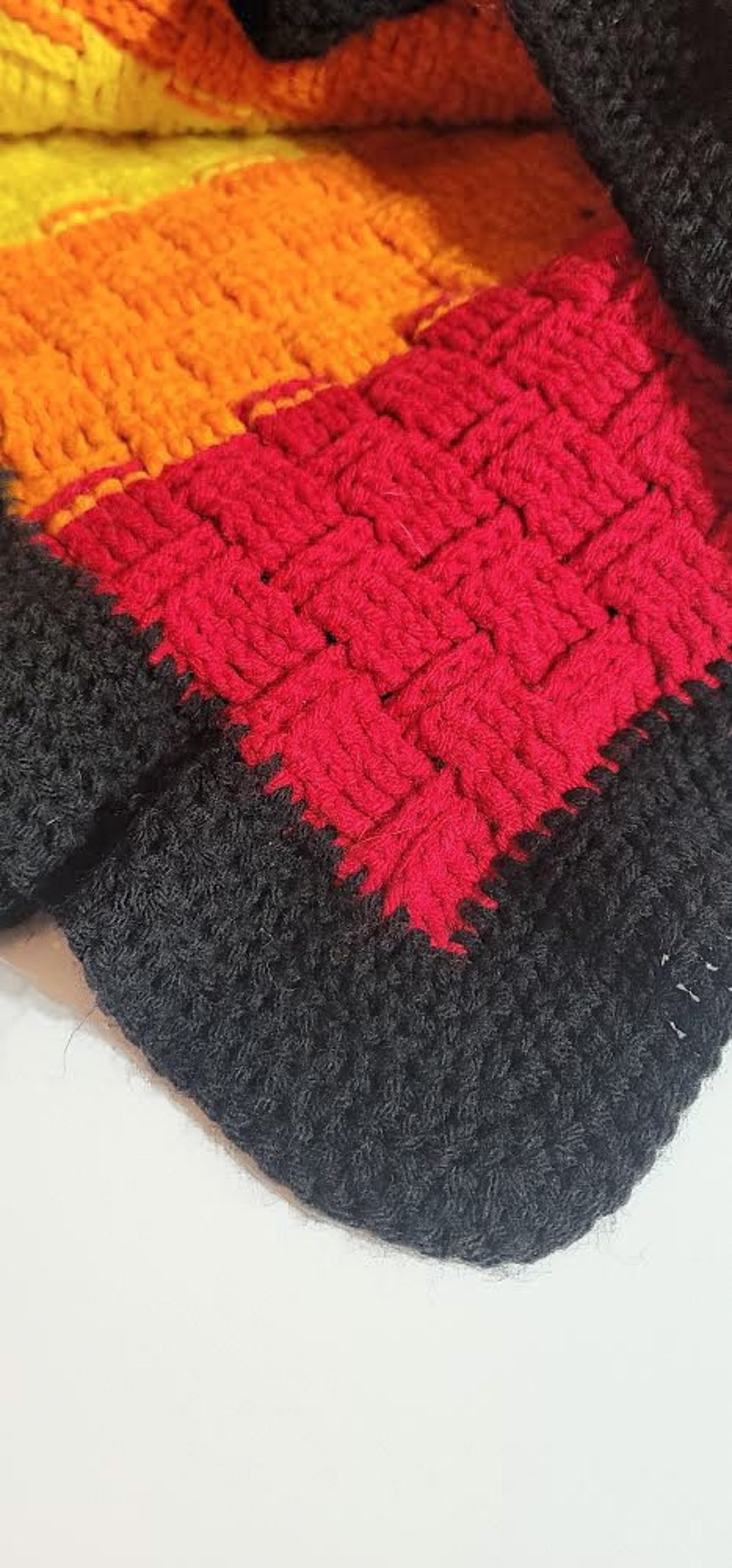 PRIDE Blanket Crochet Custom Homemade Soft Many Sizes Etsy