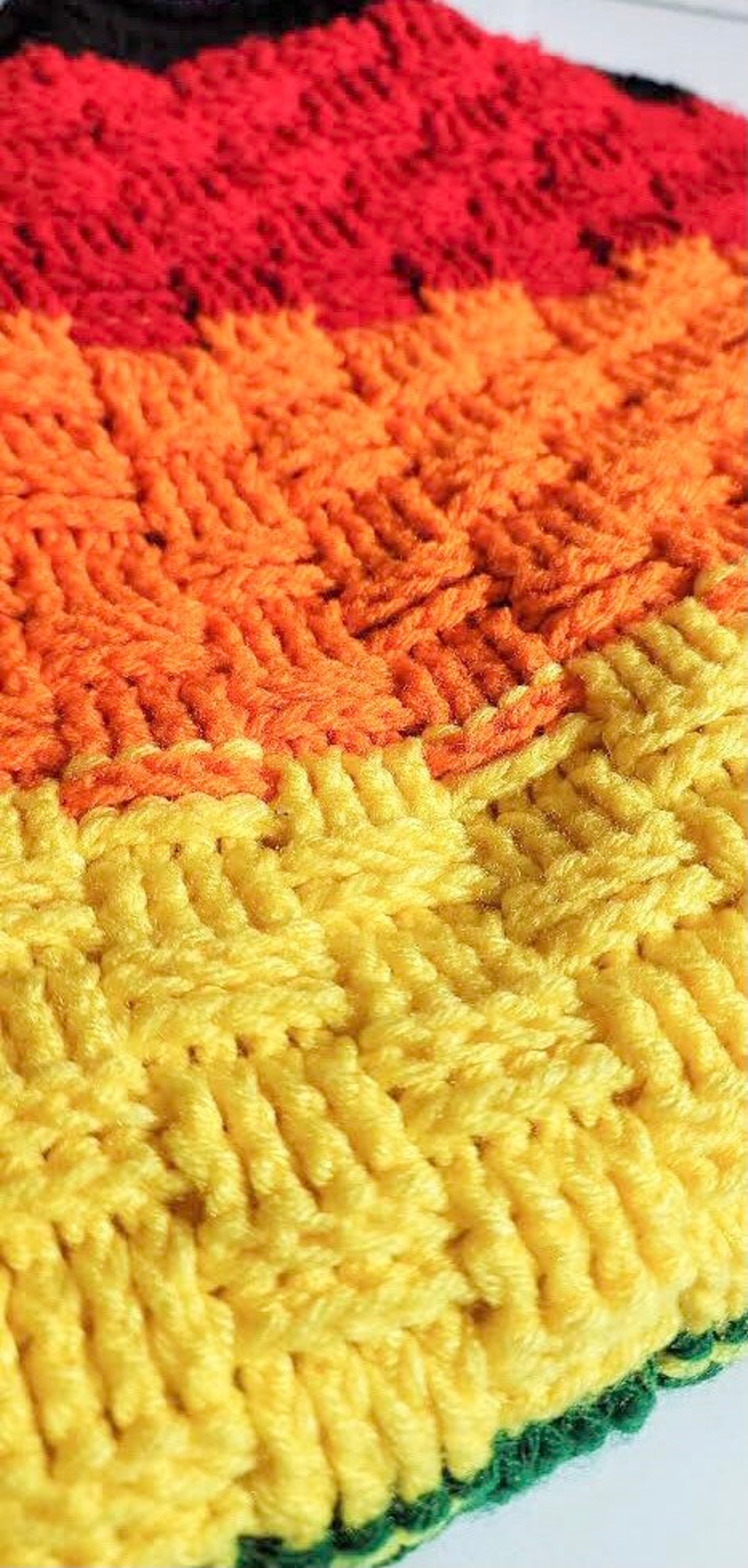 PRIDE Blanket Crochet Custom Homemade Soft Many Sizes Etsy