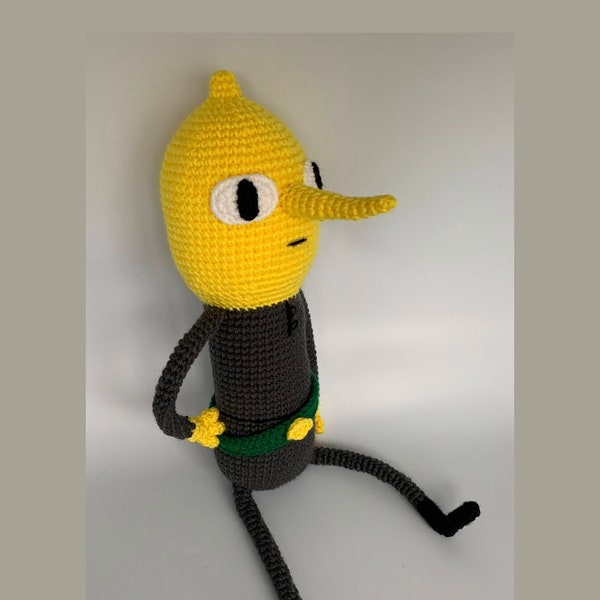 Crochet Pattern Lemongrab inspired plushy