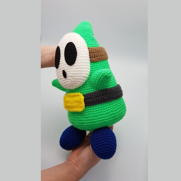 Crochet Pattern Shy Guy inspired plushy