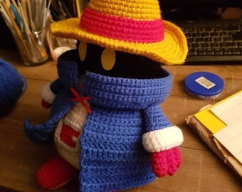 Crochet Pattern Black mage Vivi inspired Final Fantasy plushy