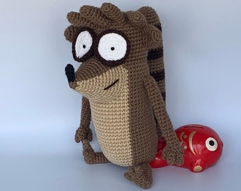 Crochet Pattern Rigby inspired Regular Show plushy