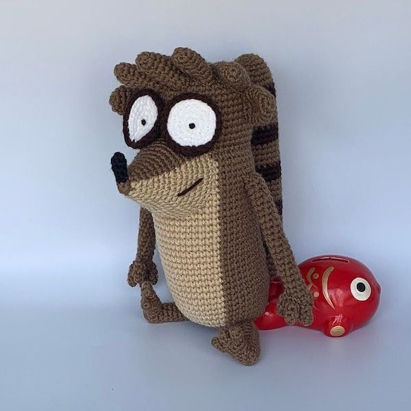 Crochet Pattern Rigby inspired Regular Show plushy