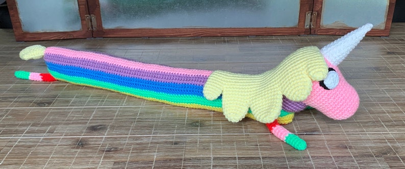 Crochet Pattern Lady Rainicorn inspired plushy image 5