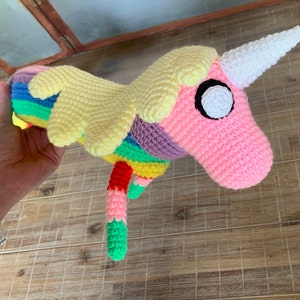 Crochet Pattern Lady Rainicorn inspired plushy image 4