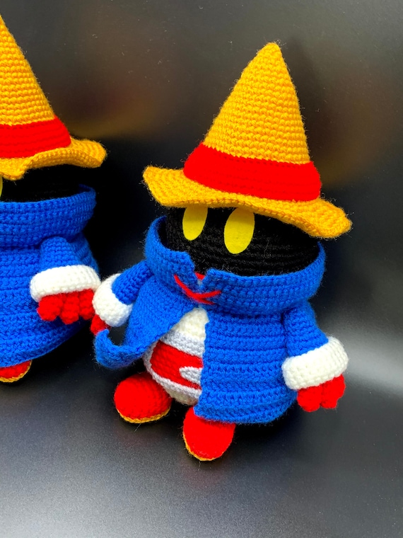 かぎ針編みパターン黒魔道士ビビ風ファイナルファンタジー