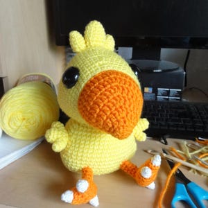 Crochet Pattern Chocobo inspired Final Fantasy plushy