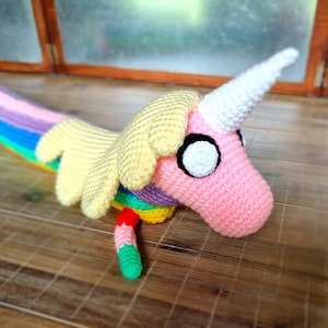 Crochet Pattern Lady Rainicorn inspired plushy image 1