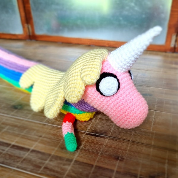 Crochet Pattern Lady Rainicorn inspired plushy