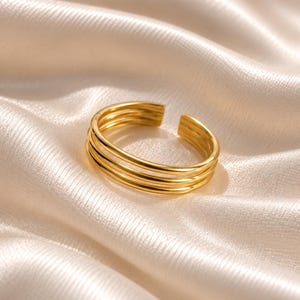 Bague d'orteil en or, Bague d'orteil ajustable, Bague d'orteil en or 14 carats, Argent sterling, Vermeil or 14 carats, Bagues d'orteil, Bague d'orteil délicate