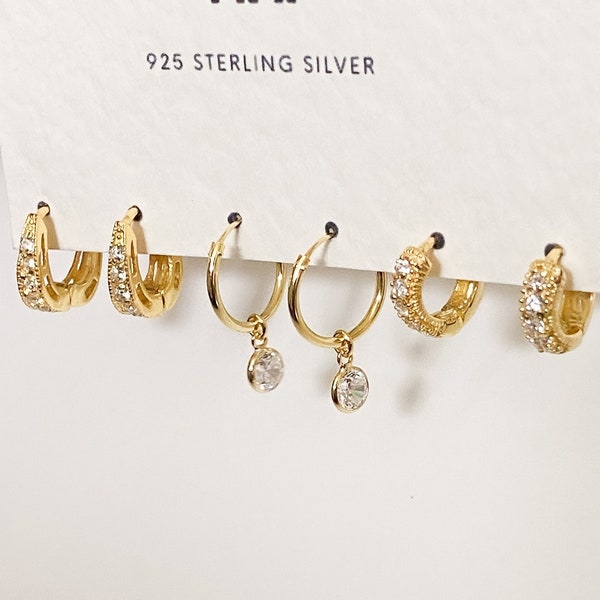 Gold Vermeil Hoops Etsy