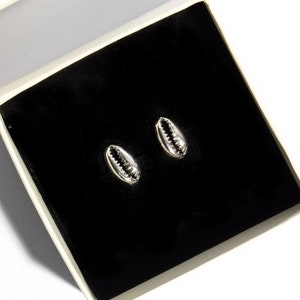 Silver Shell Stud Earrings | Small Silver Stud Earrings | Dainty Earrings | Minimalist Earrings | Girlfriend Gift | Sterling Silver Jewelry