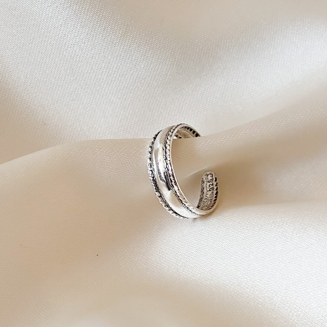 Sterling Silver Toe Ring , Adjustable Toe Ring , Silver Toe Ring ...