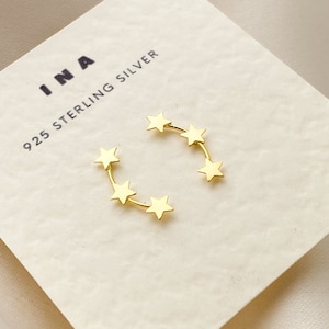 Star Studs | Tiny Studs | 14k Gold Earrings | Sterling Silver | Dainty Earrings | Celestial Earrings | Minimalist Earrings | Girlfriend Gift