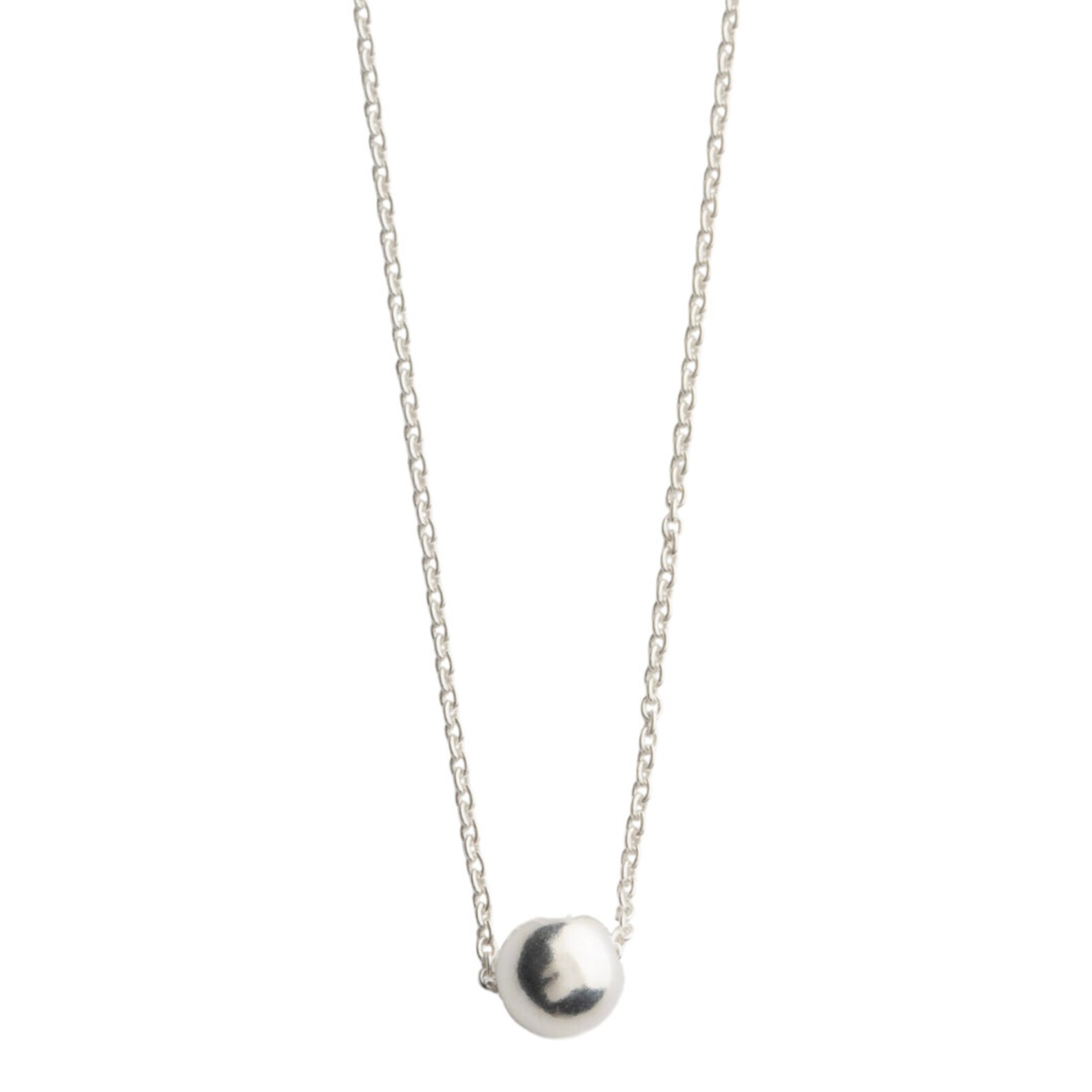 Silver Ball Pendant Necklace 925 Sterling Silver Gifts For Etsy