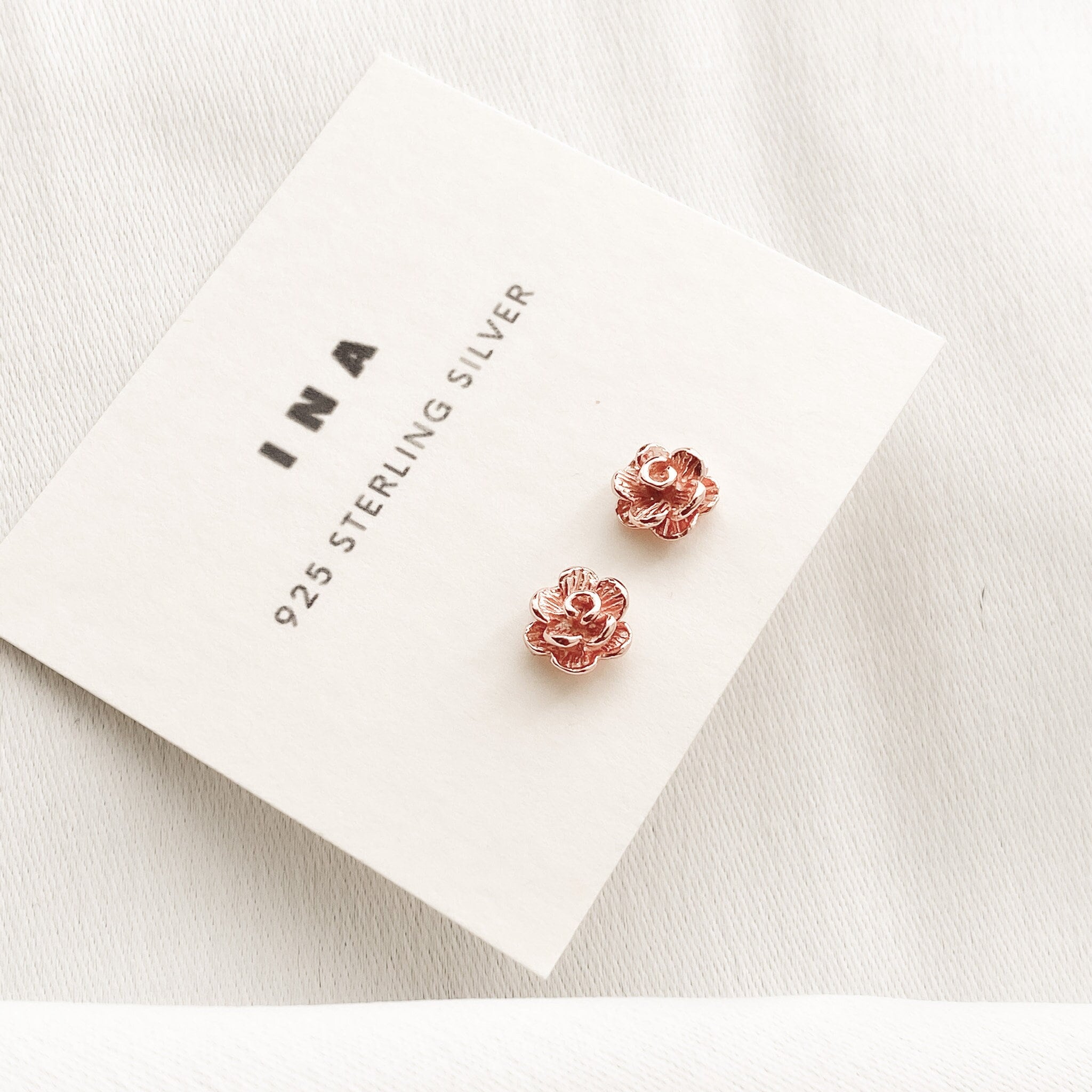 Etsy rose online gold earrings