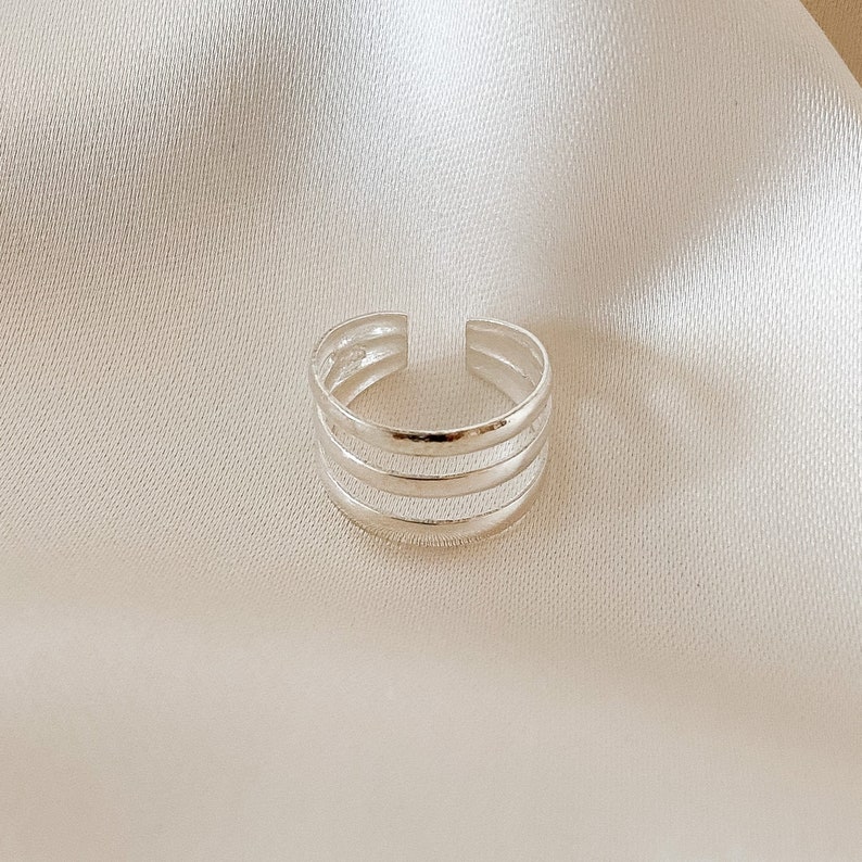 Sterling Silver Toe Ring , Adjustable Toe Ring , Silver Toe Ring , Sterling Silver , Toe Rings , Dainty Toe Ring , Silver Midi Ring image 8