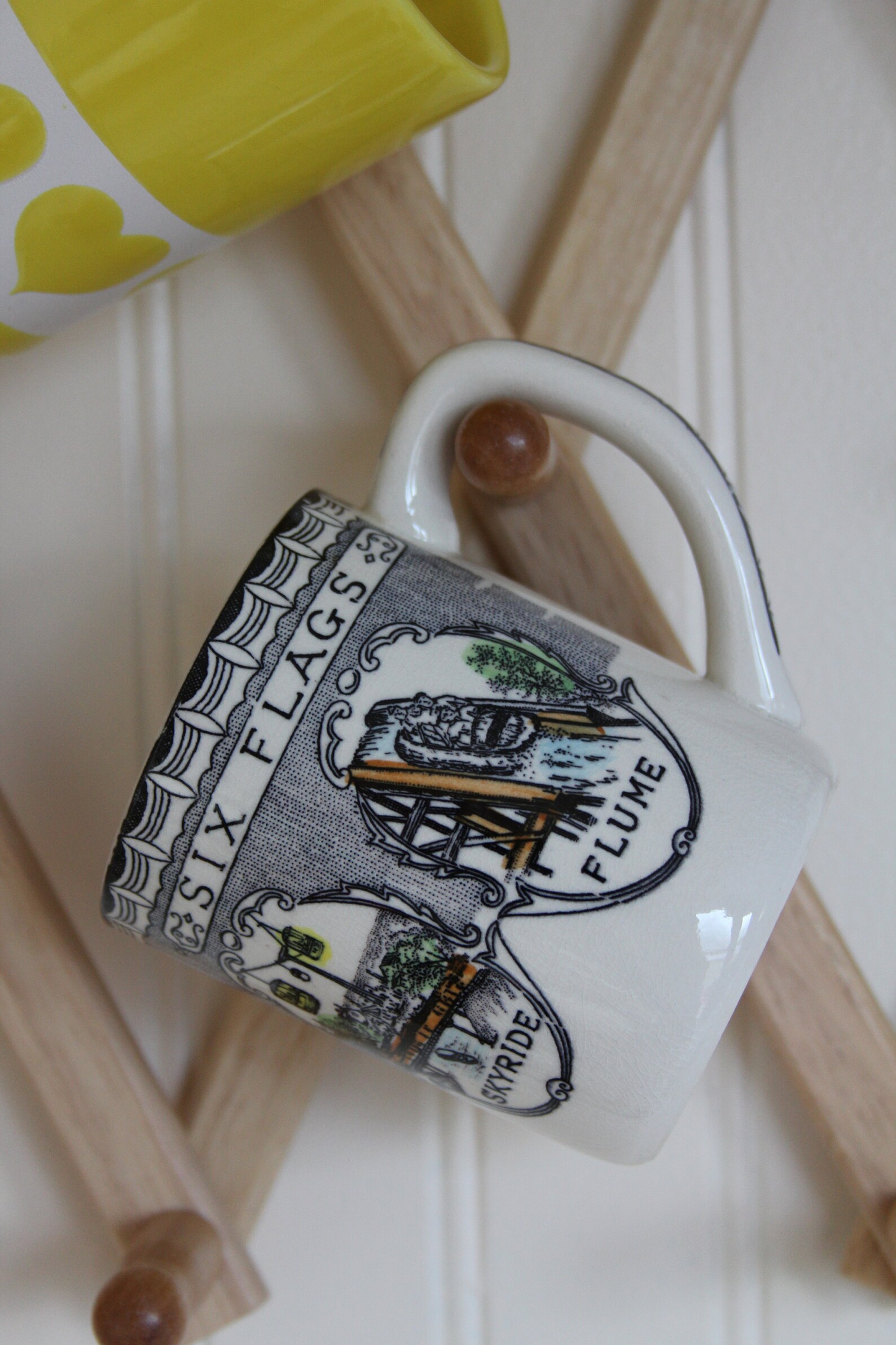 Vintage Six Flags Souvenir Memorabilia Theme Park Coffee Mug Etsy