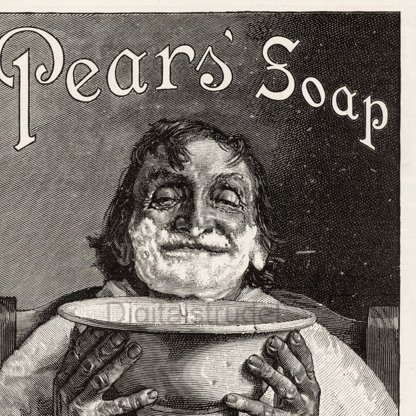 1888 Antique Victorian Advertisement - Pears Soap - Shaver's Delight - DIGITAL DOWNLOAD