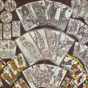 RARA stampa antica del 1894 di carte da gioco - DOWNLOAD DIGITALE