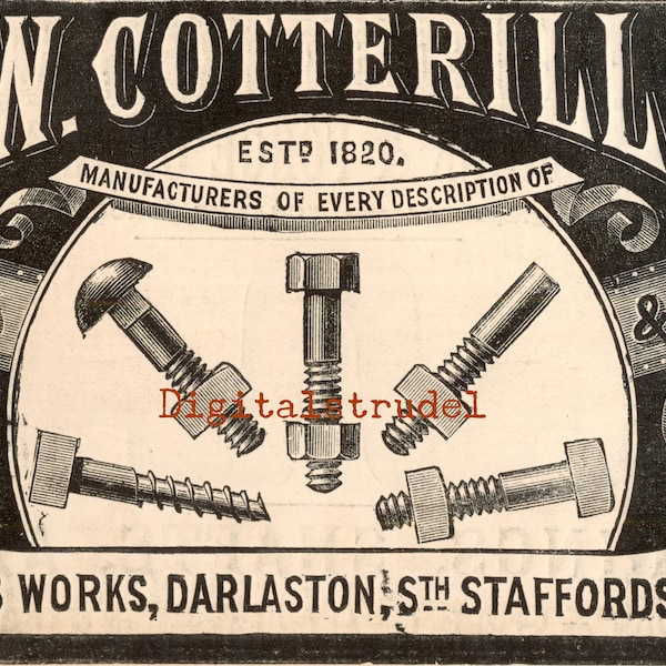 Antique Nuts and Bolts Etsy