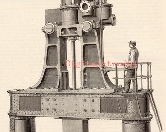 Steam Hammer - from 1882 - DIGITAL DOWNLOAD