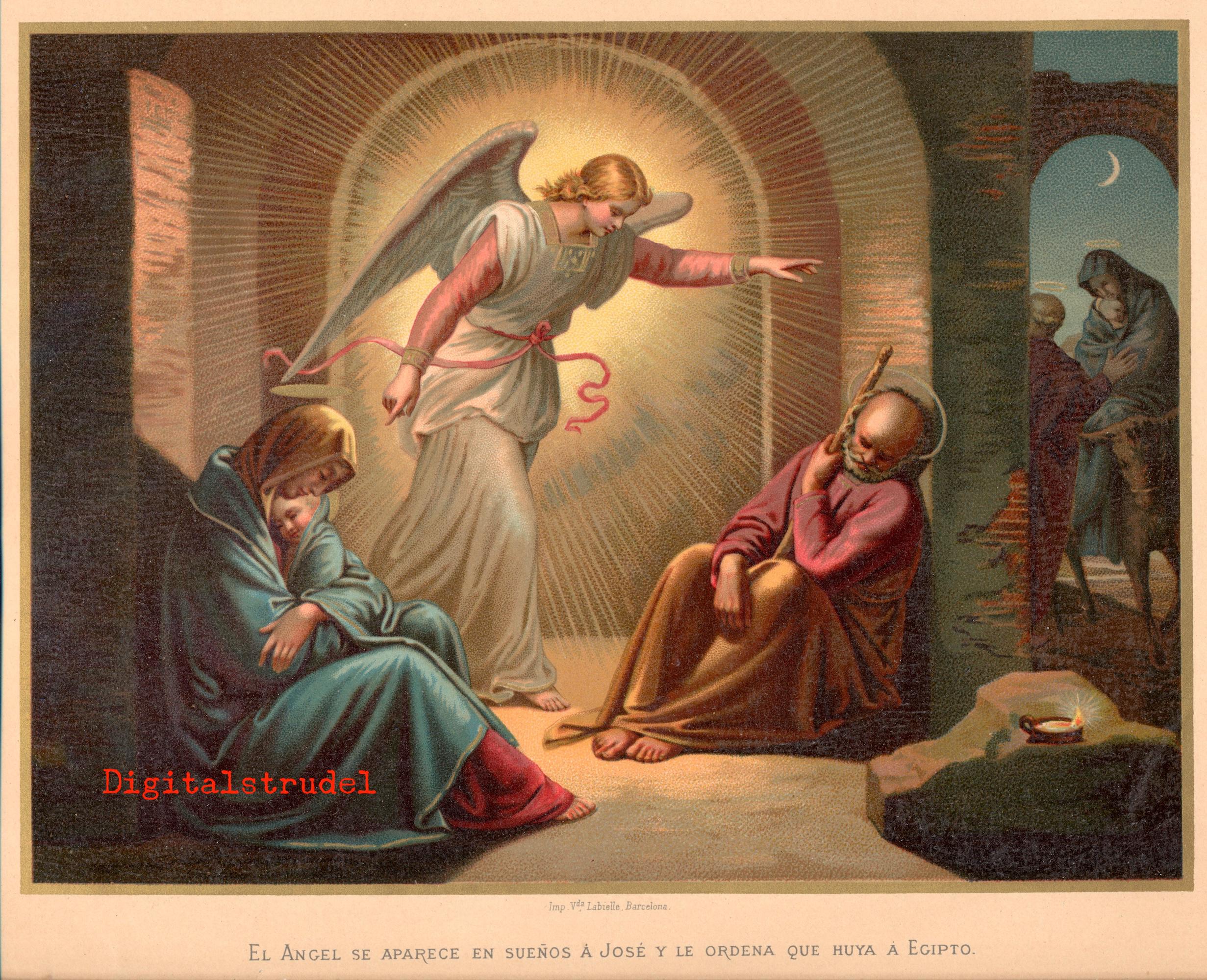 An Angel Appears to Joseph - Flight to Egypt - DIGITAL DOWNLOAD - Etsy