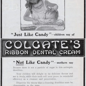 1900s Antique Advertisement for Colgate Toothpase - Ribbon Dental Cream  - DIGITAL DOWNLOAD