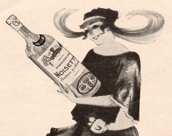 Antique Advertisement for Chocolate Liqueur - From 1922 - DIGITAL DOWNLOAD