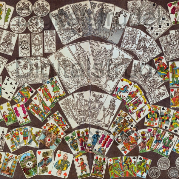 Antique Playing Cards - Etsy
