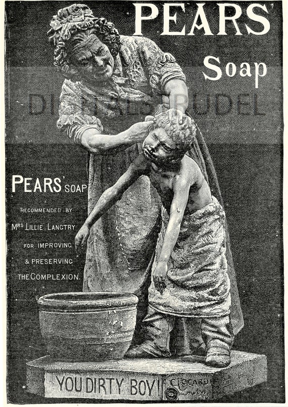 1880s Antique Victorian Advertisement - Pears Soap - You Dirty Boy